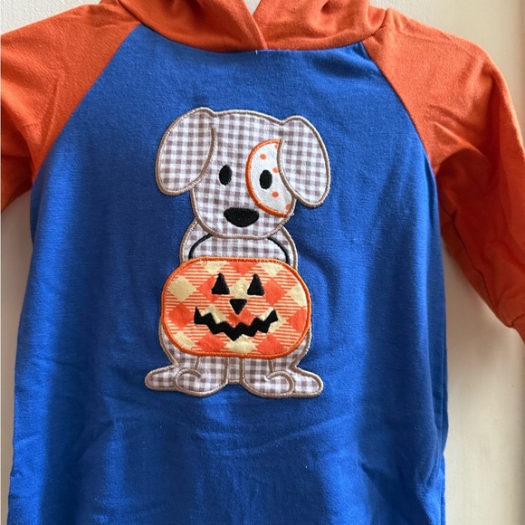 New Trick or Treat Puppy Halloween Hooded Romper - Picture 6 of 9